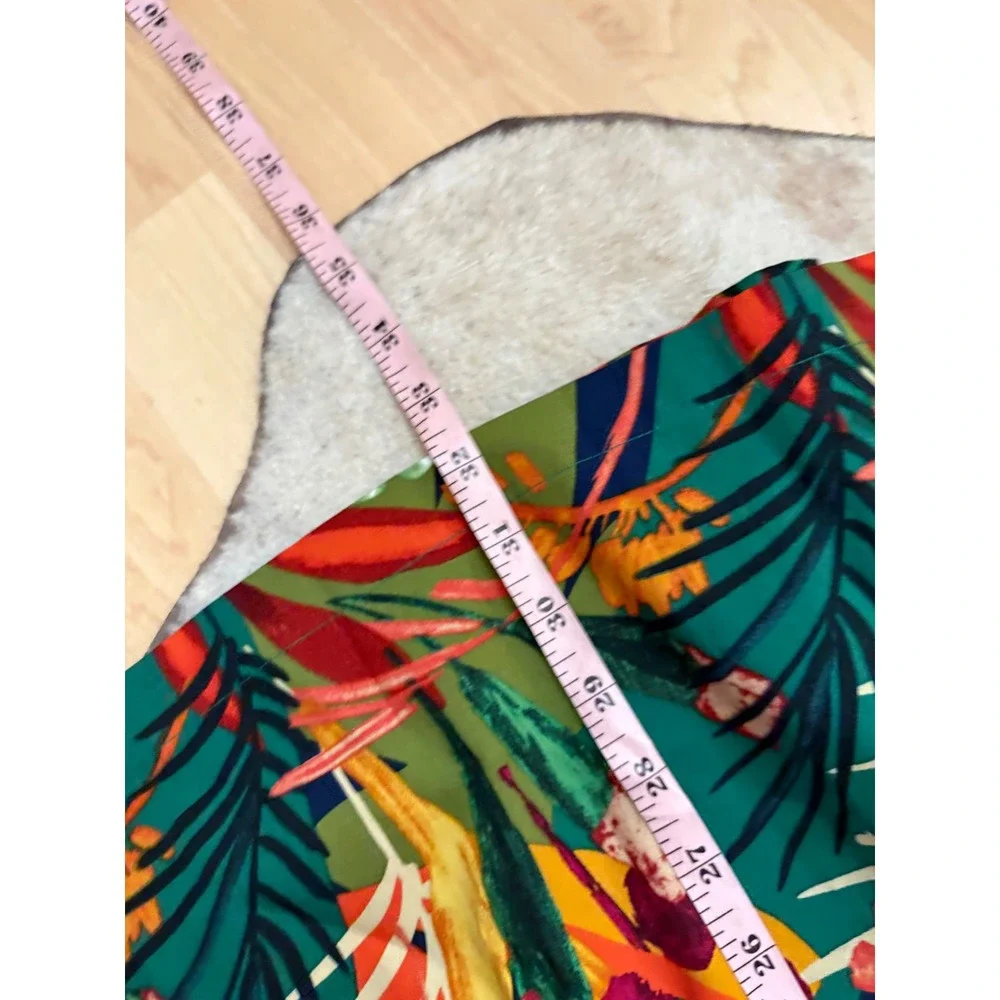 O.P.T NEW Tropical 2 piece Set Midi Skirt Halter Top Size XS